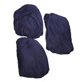 Sofa Cover Prevent Slip Wearable Universal Plain Color Full Wrap Stretch Couch Protector for Home Blue