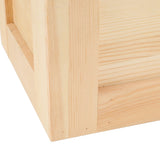 Desktop Wooden Storage Box Multifunctional Wood Container Box with Lock and Keys for Sundries Stationery Original Wood Color