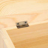 Desktop Wooden Storage Box Multifunctional Wood Container Box with Lock and Keys for Sundries Stationery Original Wood Color