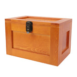 Desktop Wooden Storage Box Multifunctional Wood Container Box with Lock and Keys for Sundries Stationery Baked Color In Australia - Darrahopens