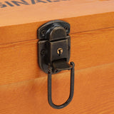 Desktop Wooden Storage Box Multifunctional Wood Container Box with Lock and Keys for Sundries Stationery Baked Color In Australia - Darrahopens
