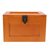 Desktop Wooden Storage Box Multifunctional Wood Container Box with Lock and Keys for Sundries Stationery Baked Color In Australia - Darrahopens