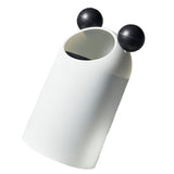 Trash Can Household 8L Large Capacity Garbage Can Large Open Mouth Cartoon Garbage Container Bin for Living Room Bedroom Bathroom