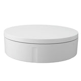 Motorized Rotating Display Stand 8.7in 110.2lb Load Capacity Electronic Turntable Display Stand for Photography Jewelry Watch 3D Models 100‑240V White EU Plug