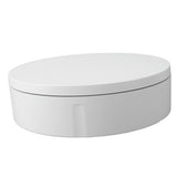 Motorized Rotating Display Stand 8.7in 110.2lb Load Capacity Electronic Turntable Display Stand for Photography Jewelry Watch 3D Models 100‑240V White EU Plug