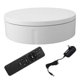 Motorized Rotating Display Stand 8.7in 110.2lb Load Capacity Electronic Turntable Display Stand for Photography Jewelry Watch 3D Models 100‑240V White US Plug