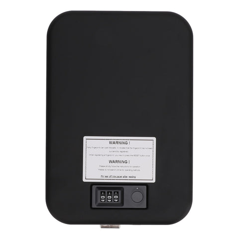 Portable Safe Box Steel Plate Fast Access Biometric Fingerprint Security Case with Combination Code for Tabletop Travel Car In Australia - Darrahopens