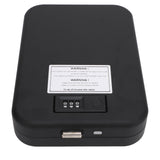 Portable Safe Box Steel Plate Fast Access Biometric Fingerprint Security Case with Combination Code for Tabletop Travel Car In Australia - Darrahopens