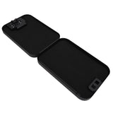 Portable Safe Box Steel Plate Fast Access Biometric Fingerprint Security Case with Combination Code for Tabletop Travel Car