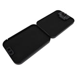 Portable Safe Box Steel Plate Fast Access Biometric Fingerprint Security Case with Combination Code for Tabletop Travel Car