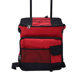 Rolling Cooler 43L Large Capacity Waterproof Foldable Rolling Insulated Box for Camping Picnic Red