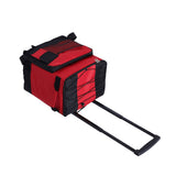 Rolling Cooler 43L Large Capacity Waterproof Foldable Rolling Insulated Box for Camping Picnic Red