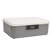 Password Storage Box 16L Capacity Compartment Design File Storage Case Document Organizer with Password Lock for Important Documents Files Items Gray In Australia - Darrahopens
