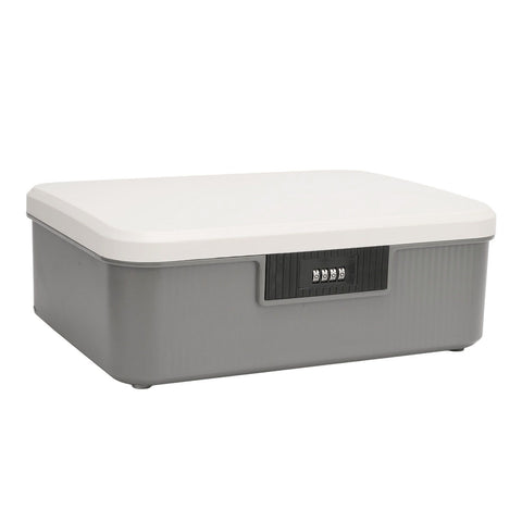 Password Storage Box 16L Capacity Compartment Design File Storage Case Document Organizer with Password Lock for Important Documents Files Items Gray In Australia - Darrahopens
