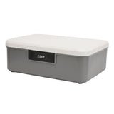 Password Storage Box 16L Capacity Compartment Design File Storage Case Document Organizer with Password Lock for Important Documents Files Items Gray