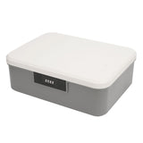 Password Storage Box 16L Capacity Compartment Design File Storage Case Document Organizer with Password Lock for Important Documents Files Items Gray