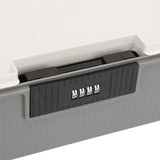 Password Storage Box 16L Capacity Compartment Design File Storage Case Document Organizer with Password Lock for Important Documents Files Items Gray