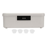Password Storage Box 16L Capacity Compartment Design File Storage Case Document Organizer with Password Lock for Important Documents Files Items White