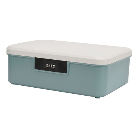 Password Storage Box 16L Capacity Compartment Design File Storage Case Document Organizer with Password Lock for Important Documents Files Items Blue In Australia - Darrahopens