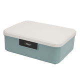 Password Storage Box 16L Capacity Compartment Design File Storage Case Document Organizer with Password Lock for Important Documents Files Items Blue
