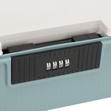 Password Storage Box 16L Capacity Compartment Design File Storage Case Document Organizer with Password Lock for Important Documents Files Items Blue