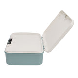 Password Storage Box 16L Capacity Compartment Design File Storage Case Document Organizer with Password Lock for Important Documents Files Items Blue