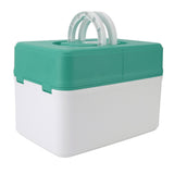 Medicine Storage Box Emergency Supplies Organizer Medical Kit Container for Kindergarten School Home Green