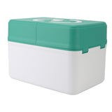 Medicine Storage Box Emergency Supplies Organizer Medical Kit Container for Kindergarten School Home Green