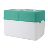 Medicine Storage Box Emergency Supplies Organizer Medical Kit Container for Kindergarten School Home Green