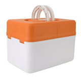 Medicine Storage Box Emergency Supplies Organizer Medical Kit Container for Kindergarten School Home Orange