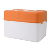 Medicine Storage Box Emergency Supplies Organizer Medical Kit Container for Kindergarten School Home Orange