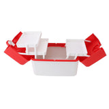 Medicine Storage Box Emergency Supplies Organizer Medical Kit Container for Kindergarten School Home Red