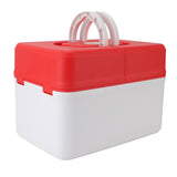 Medicine Storage Box Emergency Supplies Organizer Medical Kit Container for Kindergarten School Home Red