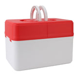Medicine Storage Box Emergency Supplies Organizer Medical Kit Container for Kindergarten School Home Red