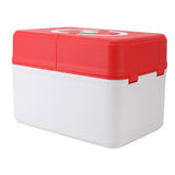 Medicine Storage Box Emergency Supplies Organizer Medical Kit Container for Kindergarten School Home Red