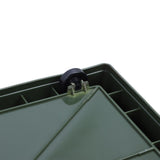 Foldable Camping Storage Box with Lids Versatile Stackable Movable Portable Camping Storage Bin with Wheels for Home Outdoor OD Green Large 52L