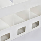 Magazine File Book Holder ABS Desktop Bookshelf Organizer with Drawer for Bedroom Office