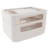 Router Storage Box 2 Layer Dust Proof Multifunctional with Lid Cable Management Router Box for Modem Network Cable Remote Control