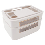 Router Storage Box 2 Layer Dust Proof Multifunctional with Lid Cable Management Router Box for Modem Network Cable Remote Control