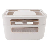 Router Storage Box 2 Layer Dust Proof Multifunctional with Lid Cable Management Router Box for Modem Network Cable Remote Control
