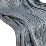Heated Blanket Soft Flannel Electric Throw Heating Blanket with 3 Time Settings 6 Heat Settings Machine Washable 130x160cm / 51.2x63.0in