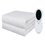 Electric Blanket Intelligent Temperature Control Healthy Warm Comfortable Smart Timed Heated Blanket 150x80cm White In Australia - Darrahopens