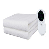 Electric Blanket Intelligent Temperature Control Healthy Warm Comfortable Smart Timed Heated Blanket 150x80cm White