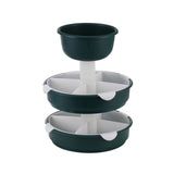 3 Tier Rotable Hot Pot Vegetable Tray Multifunctional Rotating Hot Pot Platter Fruit Snack Plate for Home Kitchen In Australia - Darrahopens