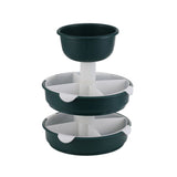 3 Tier Rotable Hot Pot Vegetable Tray Multifunctional Rotating Hot Pot Platter Fruit Snack Plate for Home Kitchen In Australia - Darrahopens