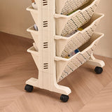 Slim Storage Cart Multi Layer Versatile Dual Sided Slim Rolling Cart Organizer Mobile Shelf for Home Bedroom Sturdy Room Office