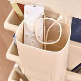 Slim Storage Cart Multi Layer Versatile Dual Sided Slim Rolling Cart Organizer Mobile Shelf for Home Bedroom Sturdy Room Office