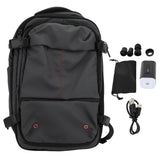 Vacuum Backpack 19 Inch Large Capacity Stylish Casual Waterproof Men Expandable Travel Backpack with Vacuum Pump for Travel Business Grey