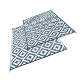 Outdoor Area Carpet PP Woven Waterproof Non Slip Breathable UV Proof RV Rug for Patio Garden Beach Lawn 6 X 9F / 1.8 X 2.7m
