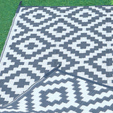Outdoor Area Carpet PP Woven Waterproof Non Slip Breathable UV Proof RV Rug for Patio Garden Beach Lawn 6 X 9F / 1.8 X 2.7m